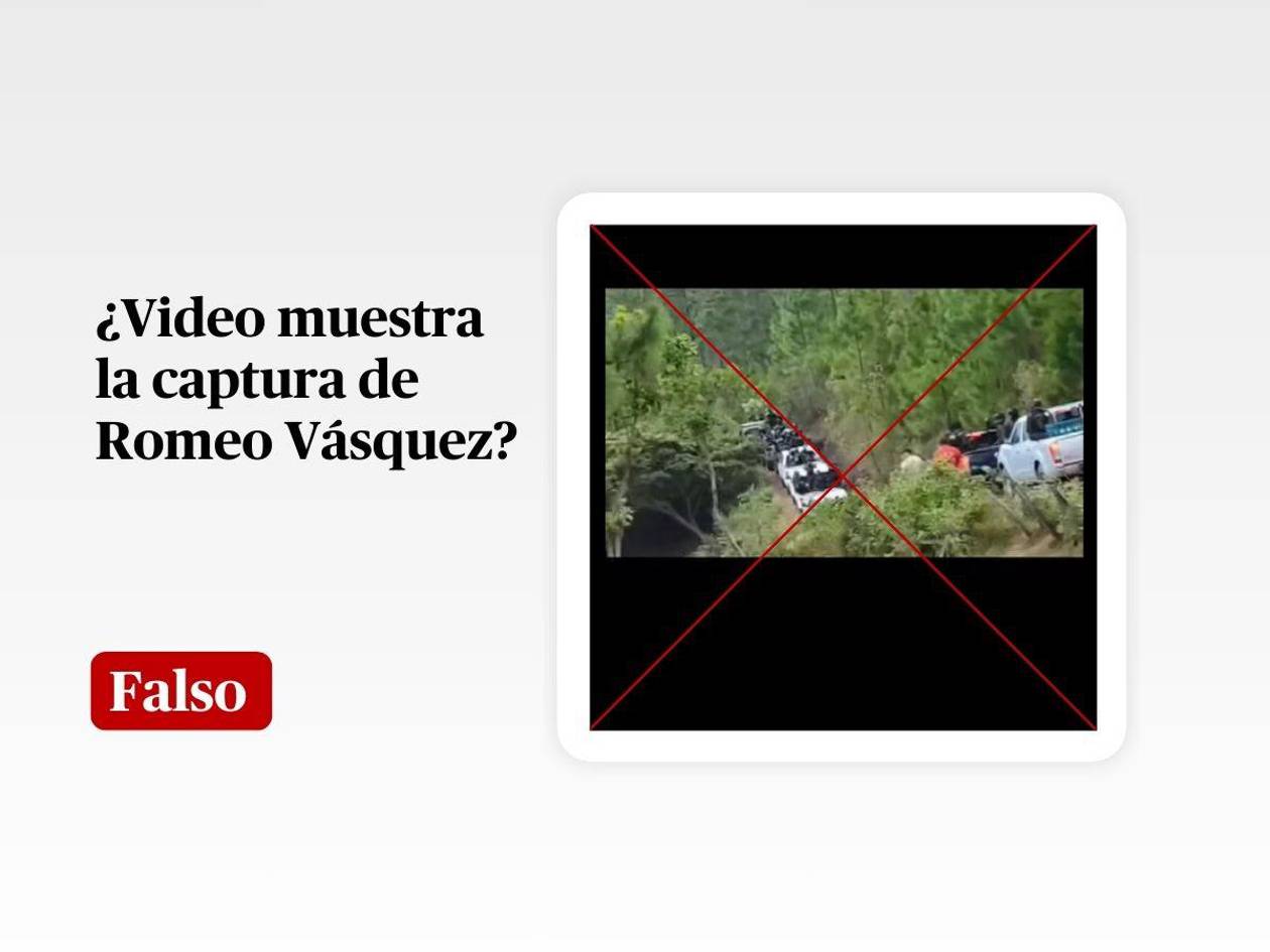 Romeo Vásquez no ha sido capturado y este video no existe en ninguna fuente confiable
