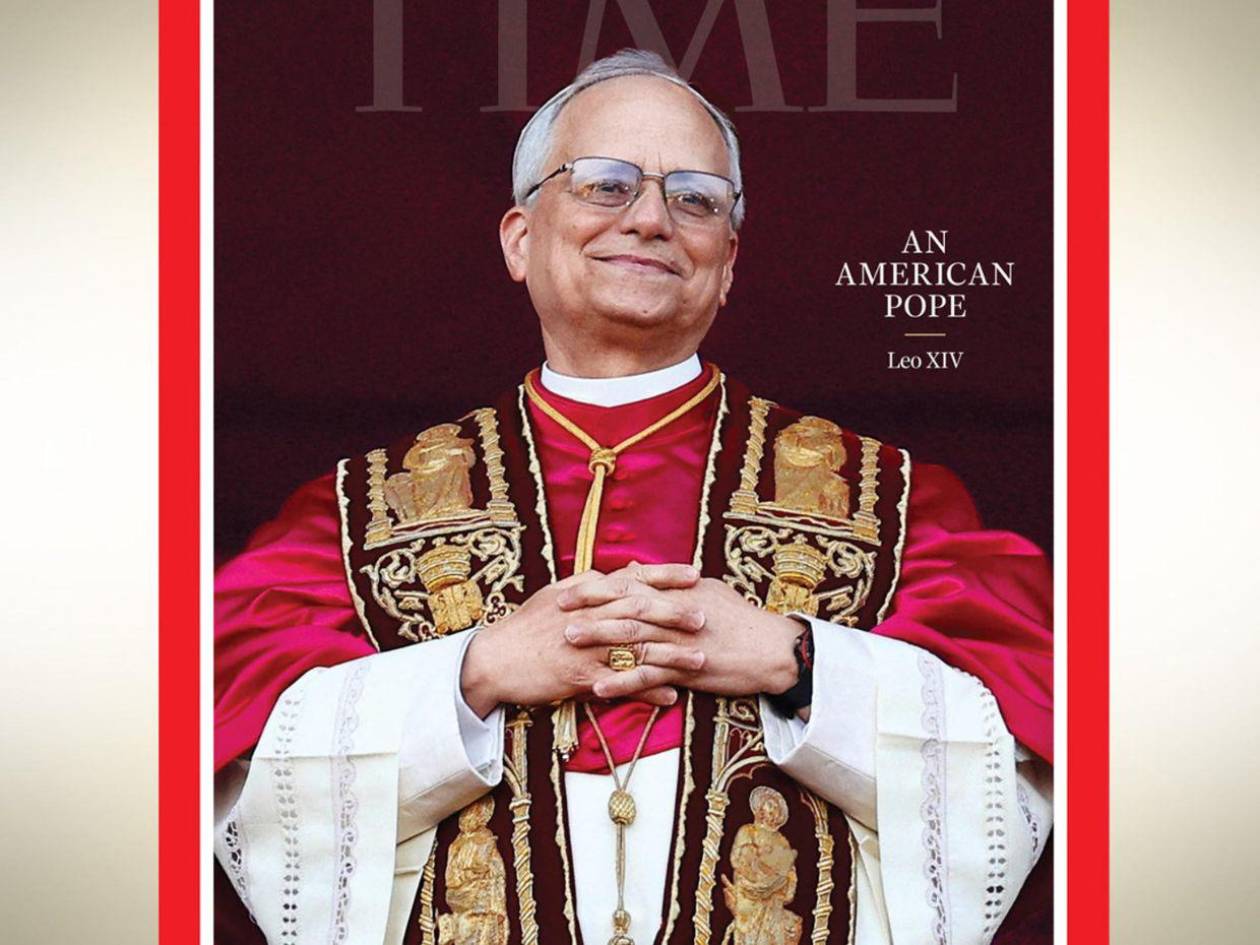 El Papa León XIV en la portada de revista Time, un Papa estadounidense