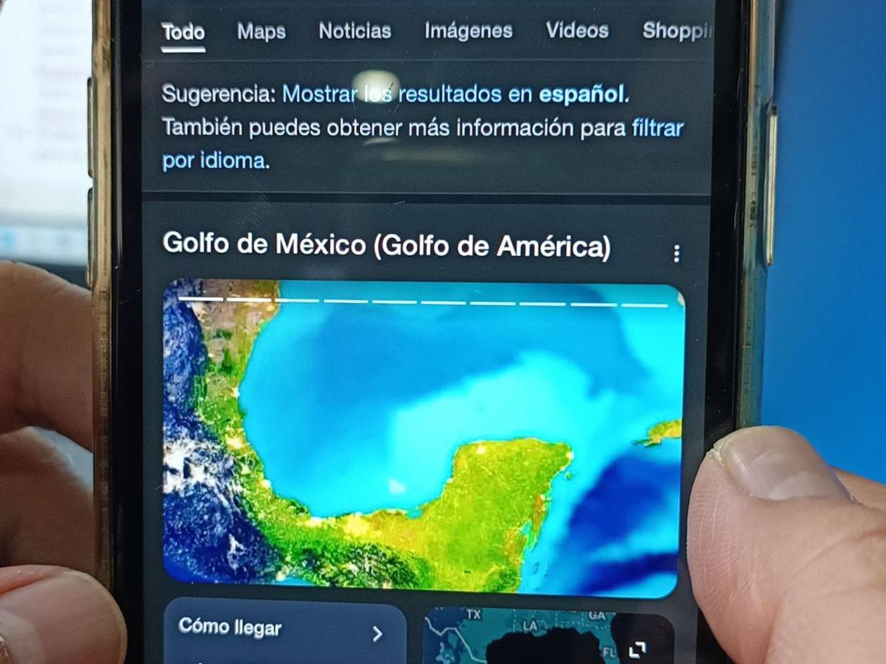 ¿Google cambió el nombre del Golfo de México por el Golfo de América?
