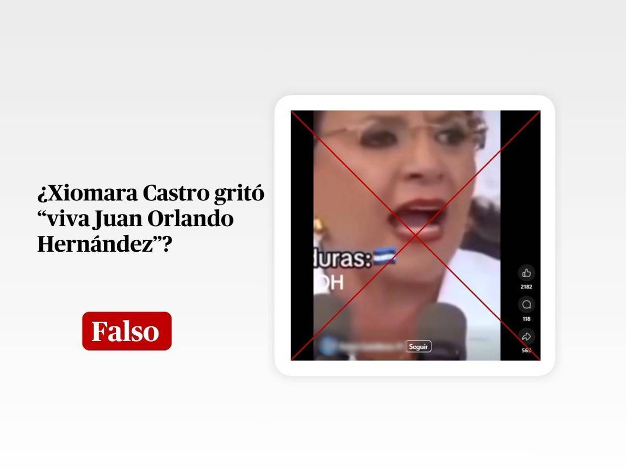 La presidenta Xiomara Castro no gritó “viva Juan Orlando Hernández” el 15 de septiembre
