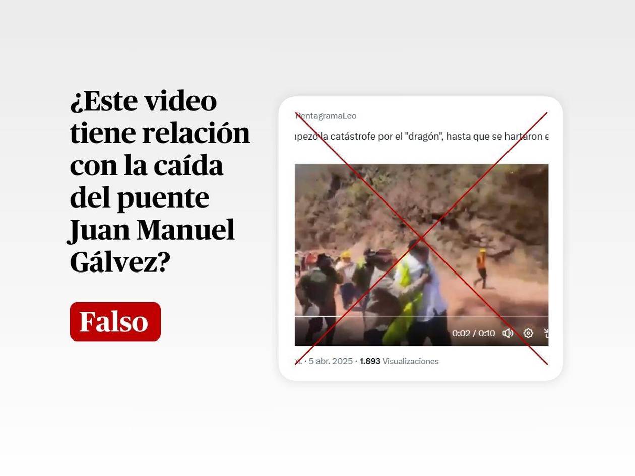 Video de Aldana quejándose de dolor no tiene relación con la caída del puente Juan Manuel Gálvez