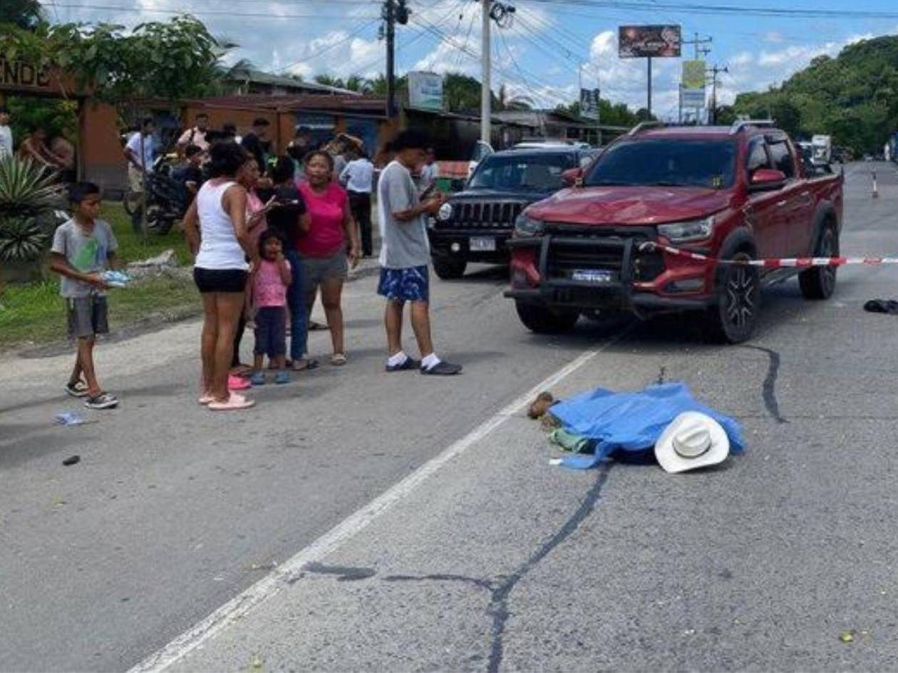 Anciano muere atropellado en Puerto Cortés