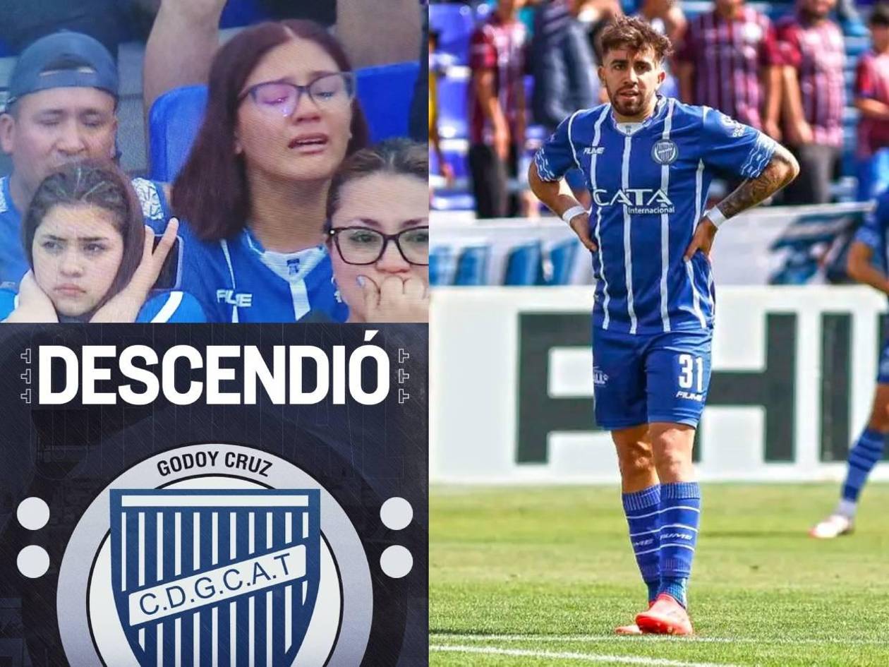 Agustín Auzmendi desciende con el Godoy Cruz en la primera división de Argentina
