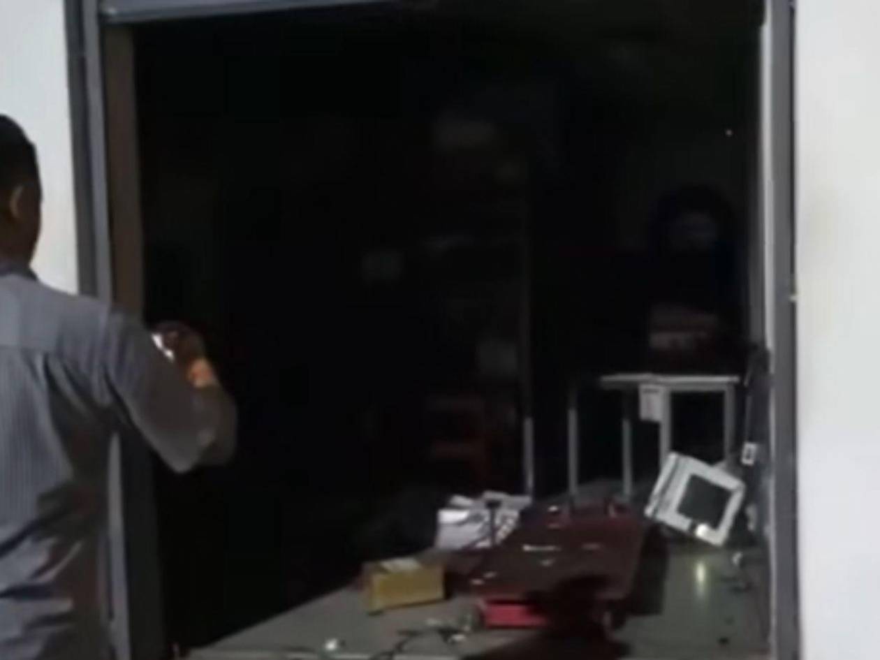 Disturbios y saqueos en protesta de pobladores en San Pedro Sula