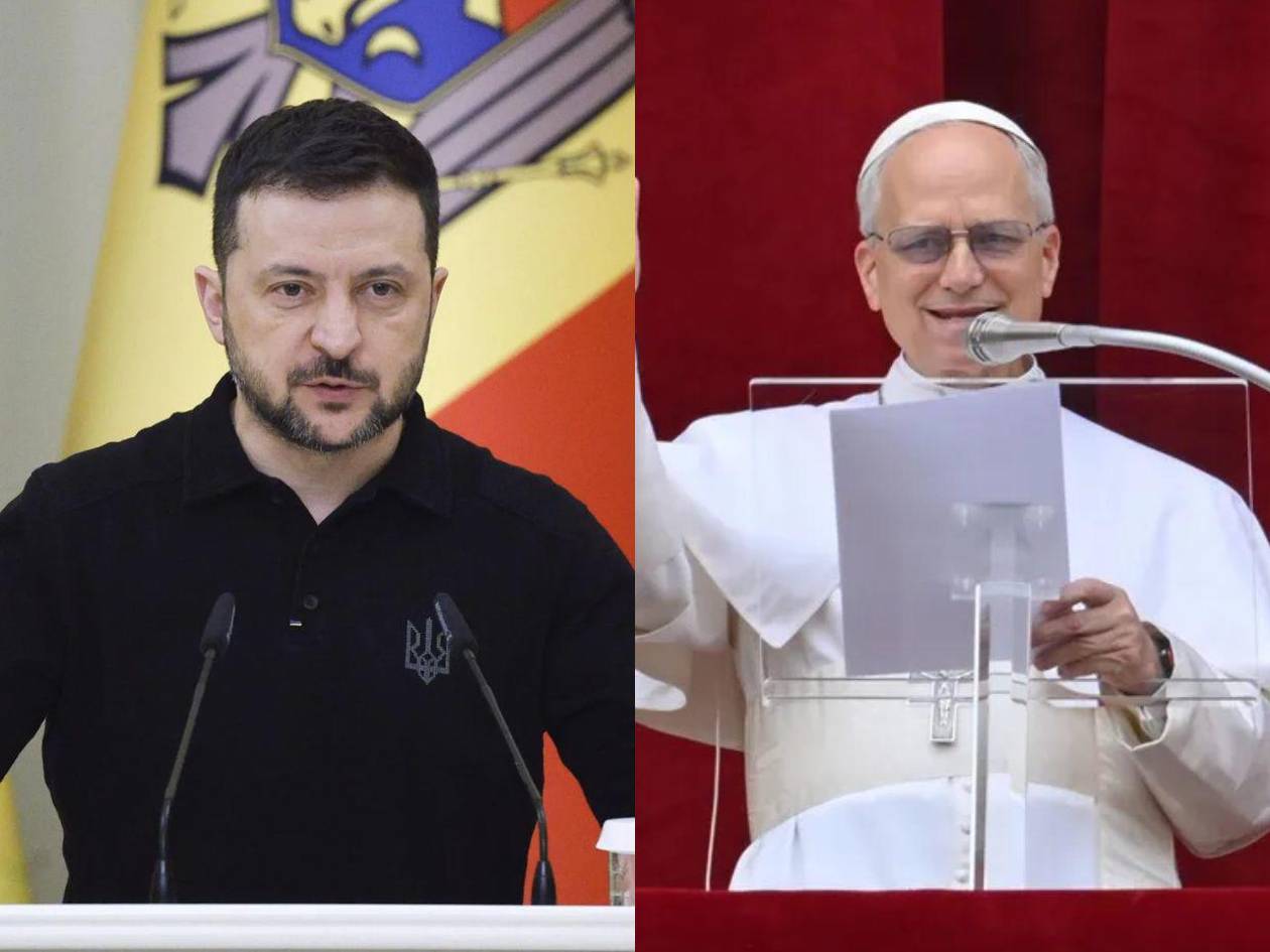 Zelenski, primer presidente en hablar con León XIV, agradece apoyo a tregua en Ucrania