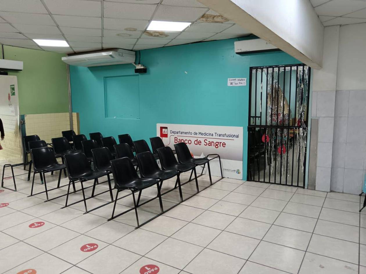 Este jueves se reanudan las atenciones en el banco de sangre del hospital Escuela