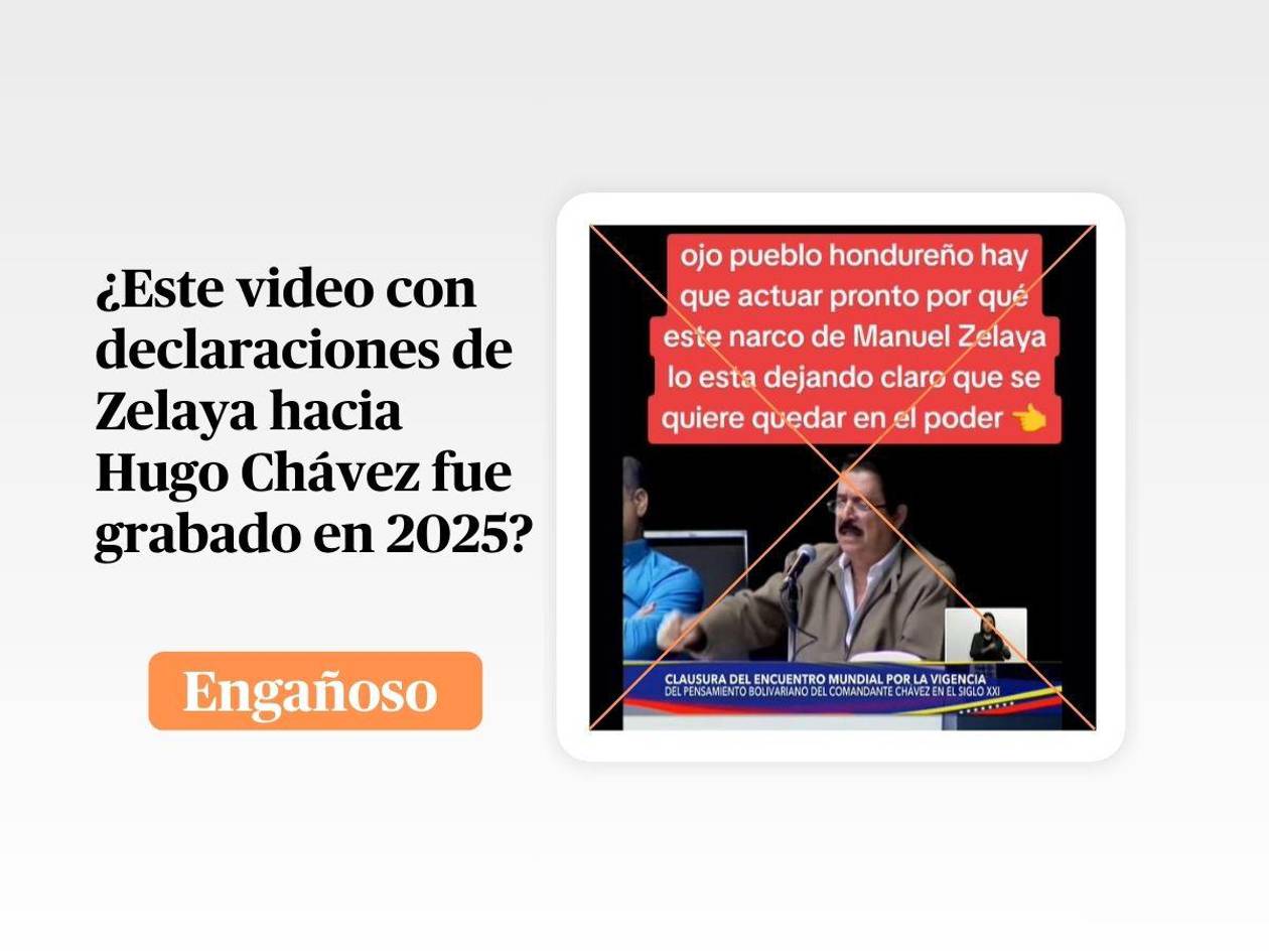 Estos dichos de Manuel Zelaya hacia Hugo Chávez fueron grabados en 2023, no en 2025