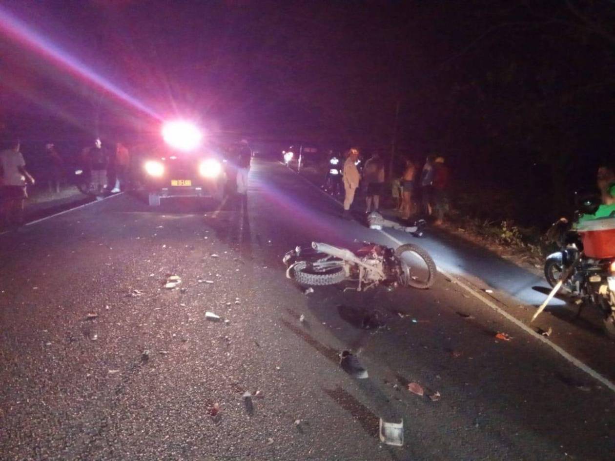 Dos hombres pierden la vida en accidente de motocicleta en Olancho