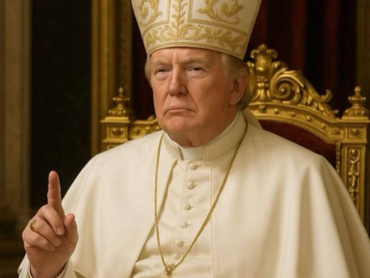 Trump sobre las críticas a su foto vestido de papa: Denme un respiro