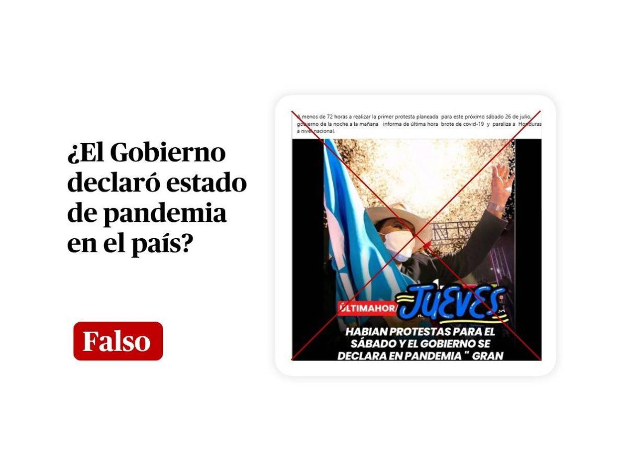 Honduras no declaró pandemia por brote de covid-19 en julio de 2025