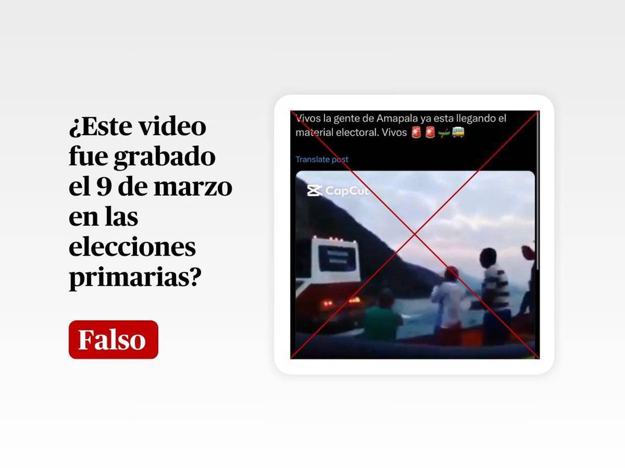 Video de lanchas llevando material electoral no fue grabado en Amapala en 2025, sino en Venezuela en 2015