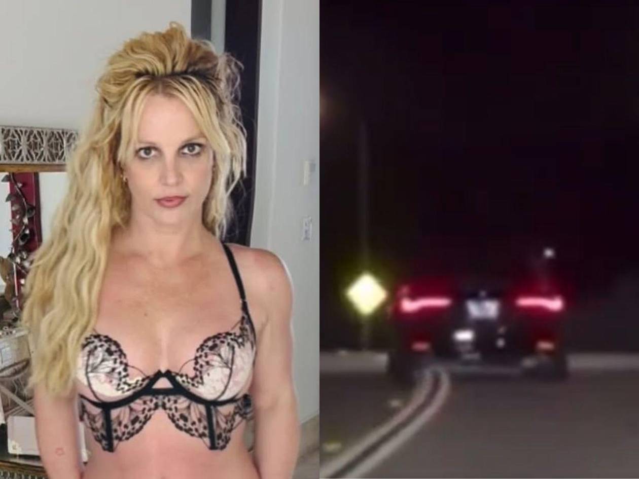 ¿Pone su vida en riesgo? Britney Spears es grabada conduciendo de forma errática