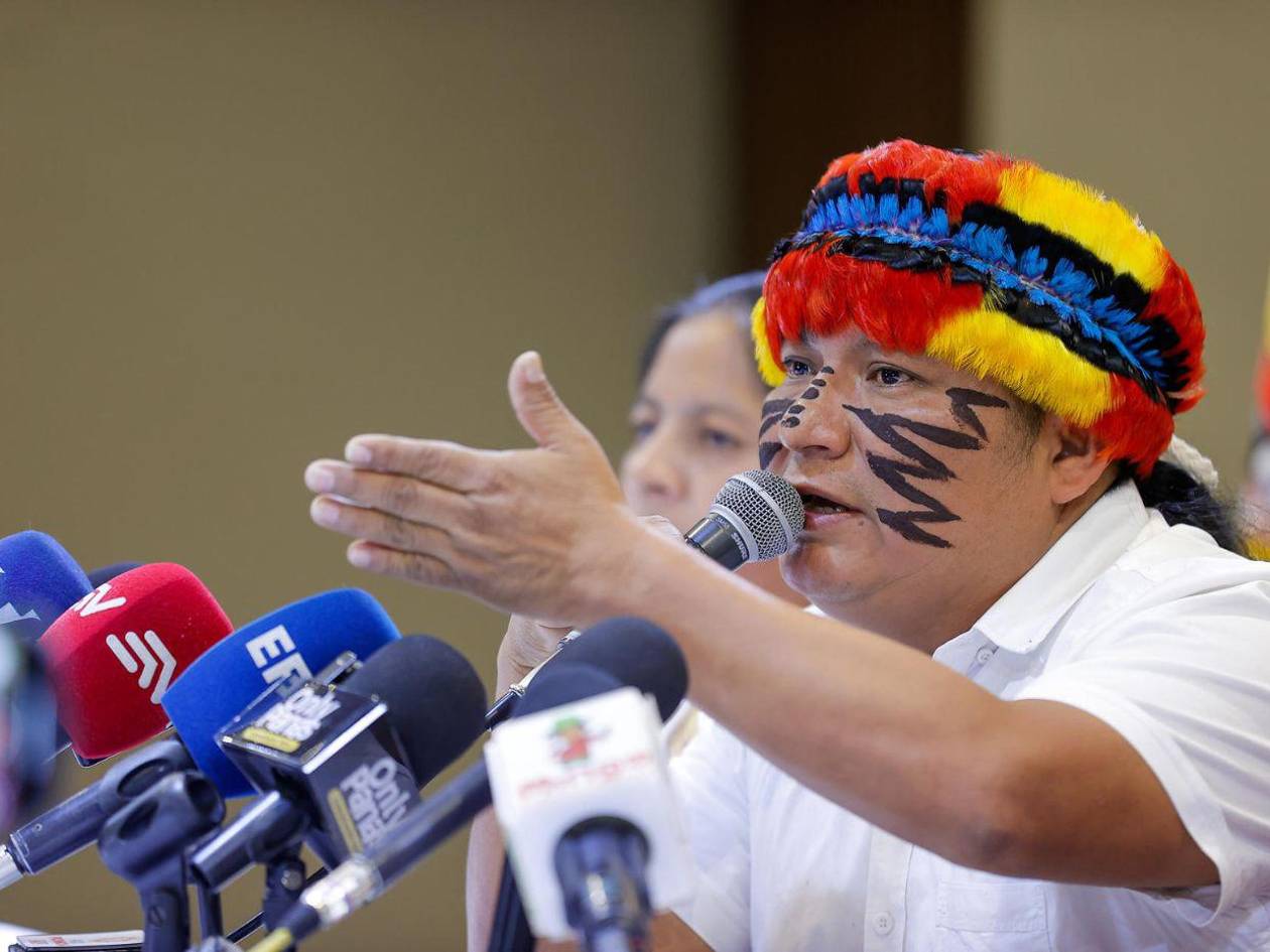 Líder indígena de Ecuador advierte de una toma de Quito si Noboa no hace caso a demandas