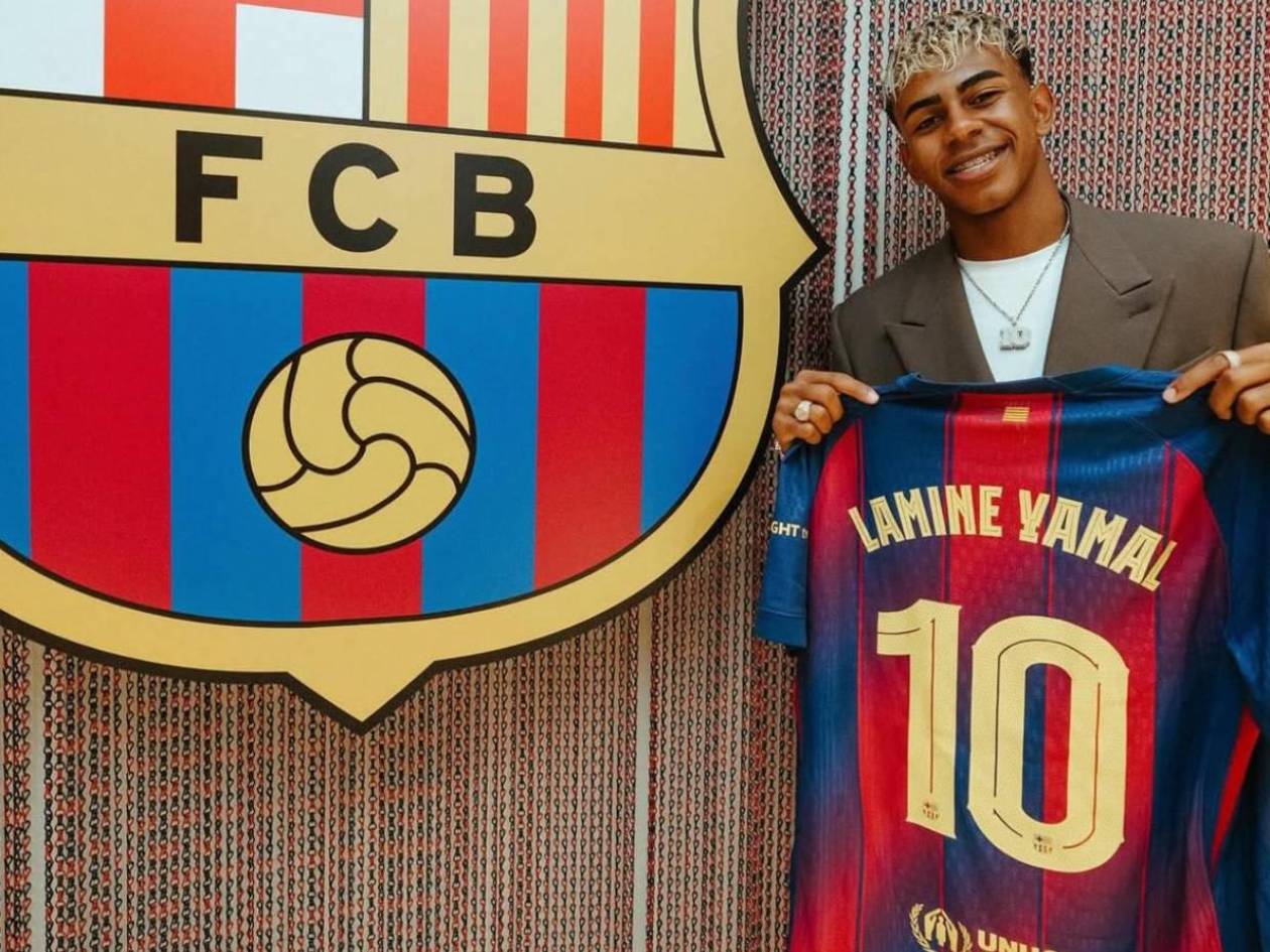 Lamine Yamal firma impresionante contrato y hereda la histórica número 10 del Barcelona