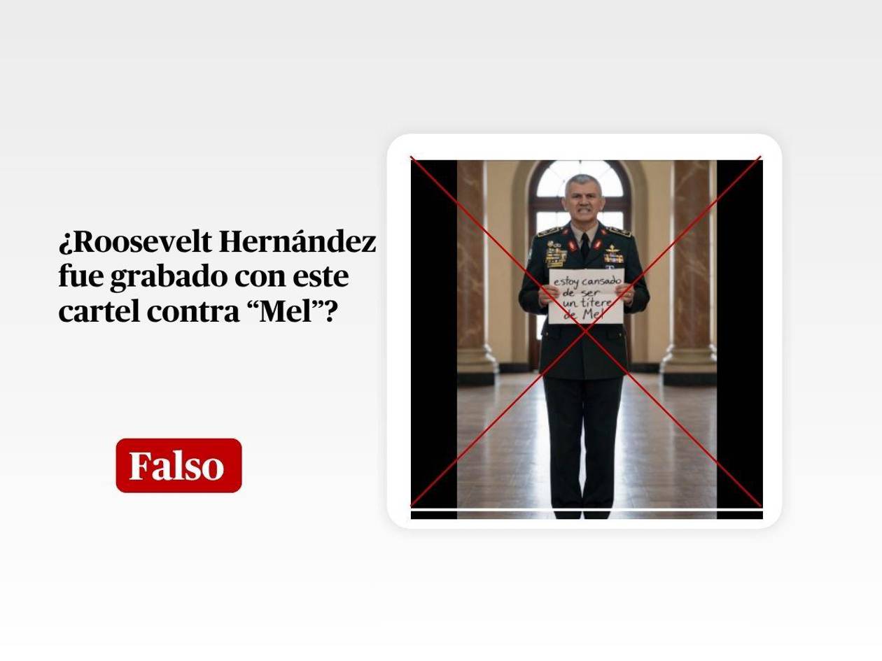 Video de Roosevelt Hernández con el mensaje “me cansé de ser títere de Mel” es IA