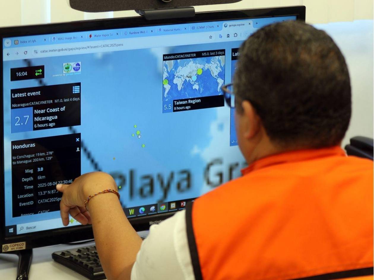 Al menos 114 sismos registró Cenaos en los primeros siete meses del 2025