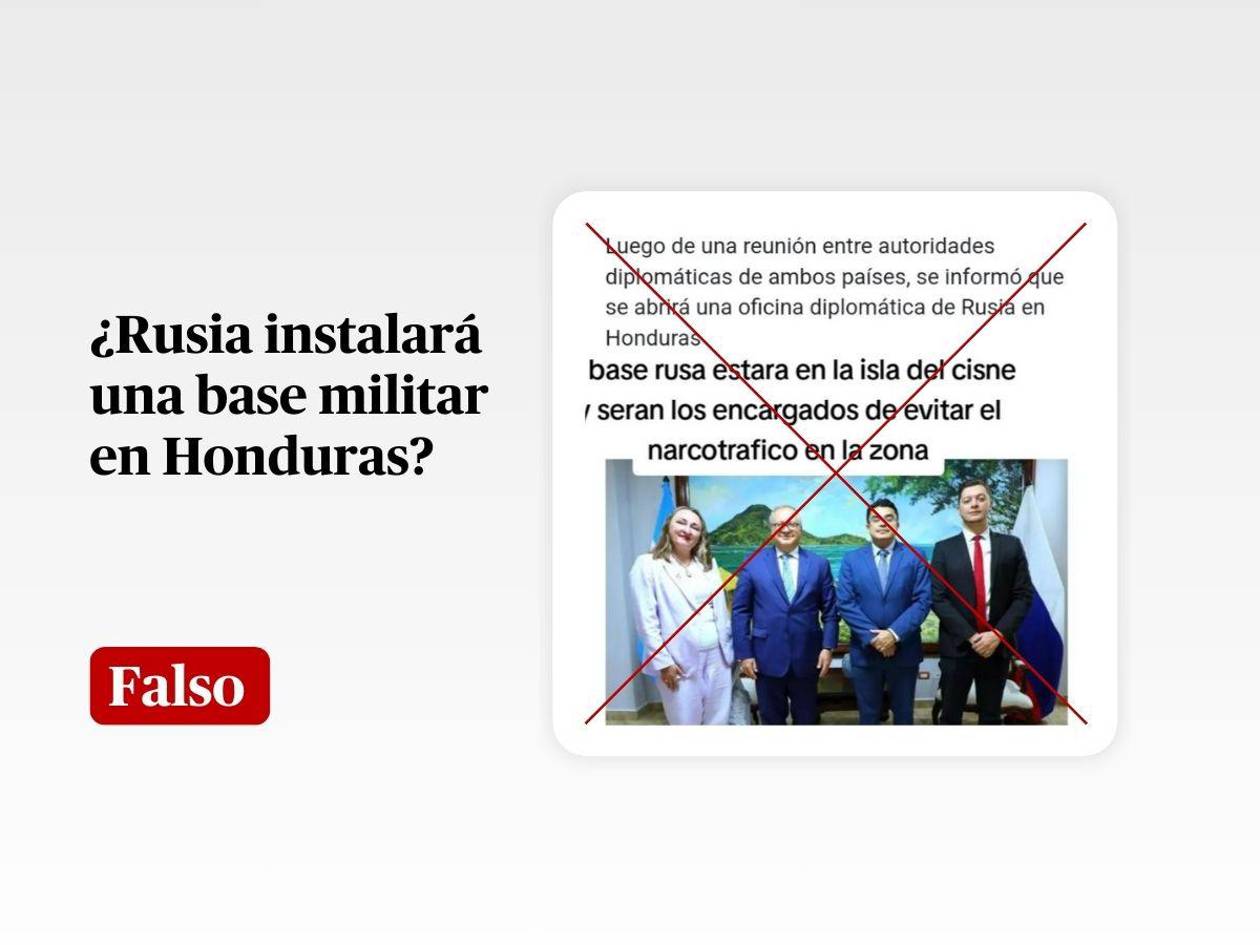 Es falso que Rusia tendrá una base militar en Honduras