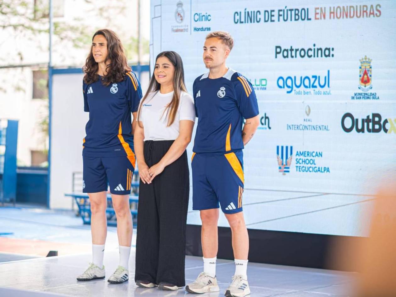 Diunsa inaugura los Clinics de la Fundación Real Madrid en Tegucigalpa