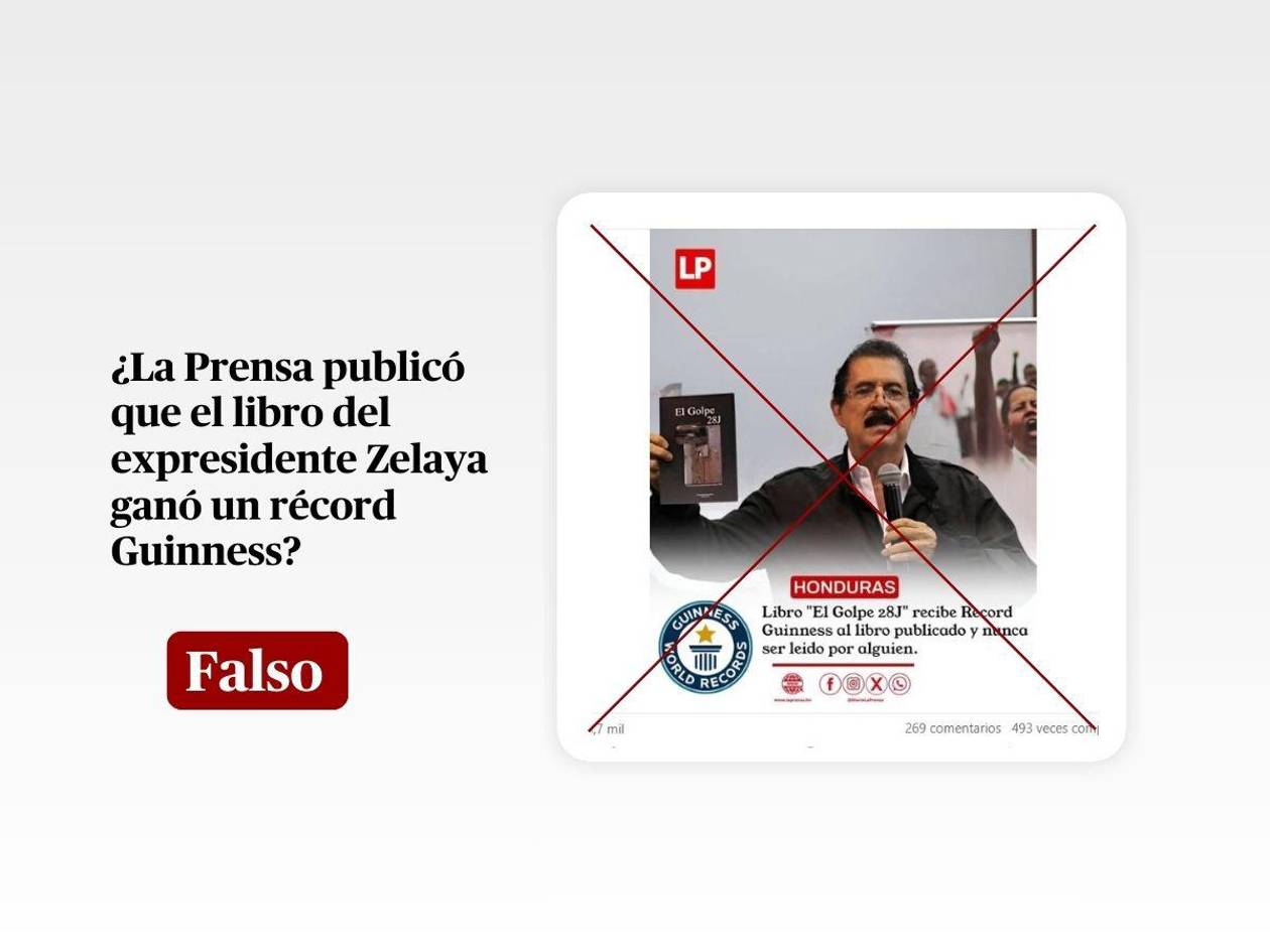 La Prensa no informó que el libro “El Golpe 28J” gana Récord mundial por nunca ser leído
