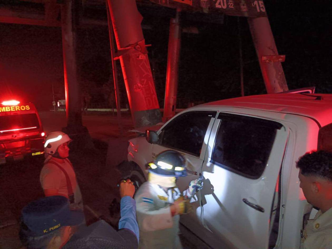 Muere hombre tras impactar contra peaje abandonado en San Pedro Sula