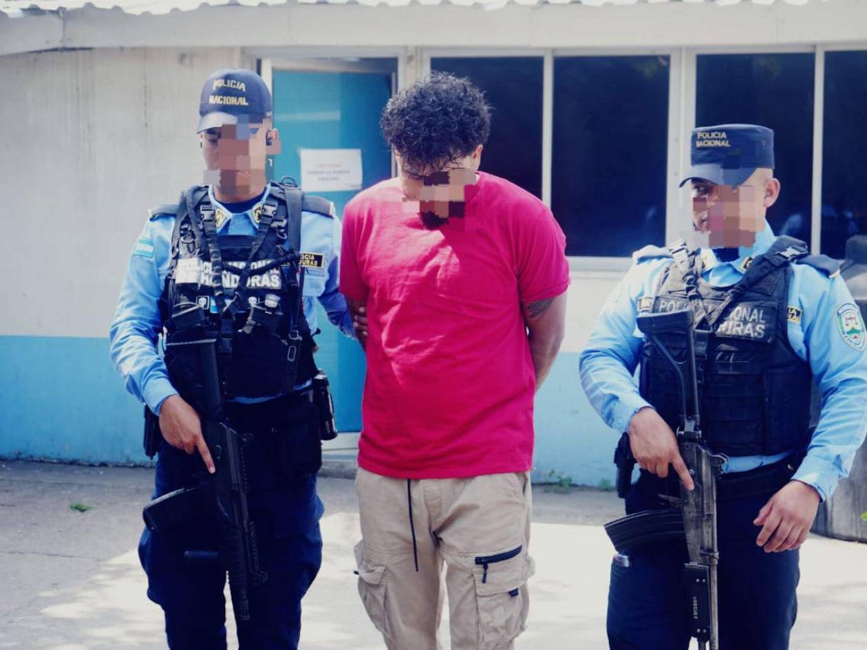 Capturan a cabecilla y gatillero de la MS-13 en San Pedro Sula