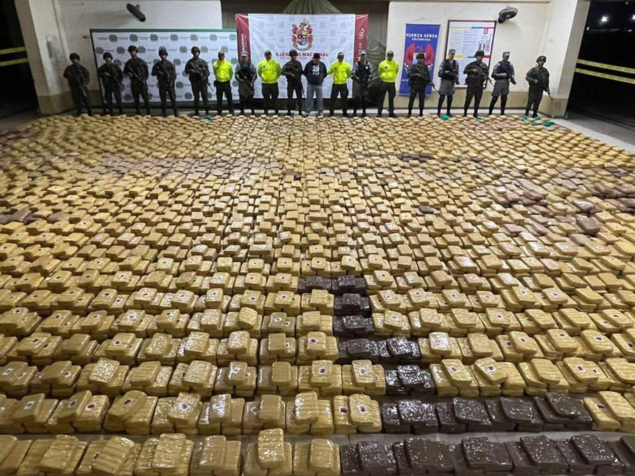 Incautan cuatro toneladas de marihuana en Colombia