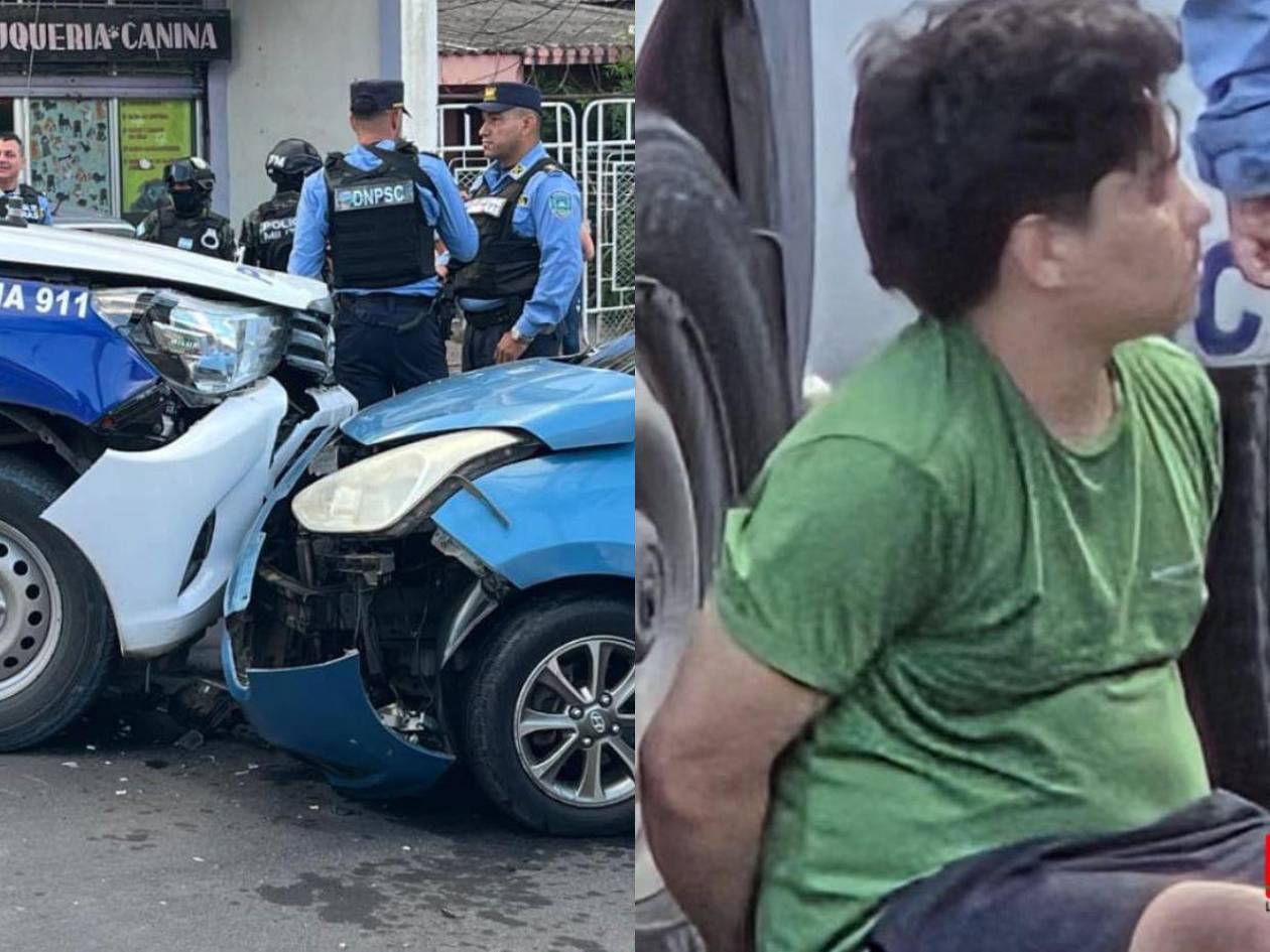 Persecución termina en choque y captura de sospechosos de asaltos en colonia Loarque