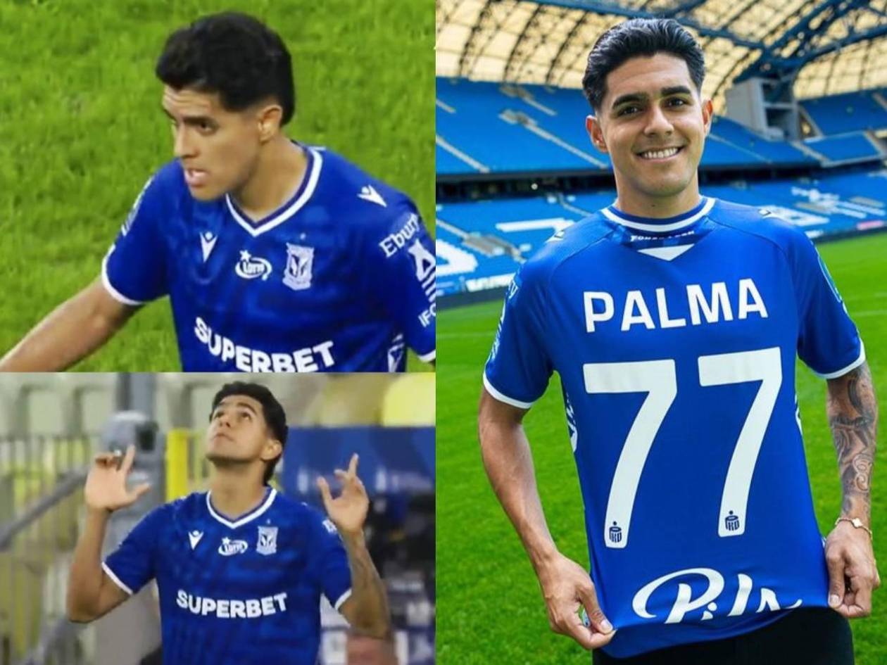 Luis Palma debutó con su nuevo equipo en Polonia: Así le fue al delantero hondureño