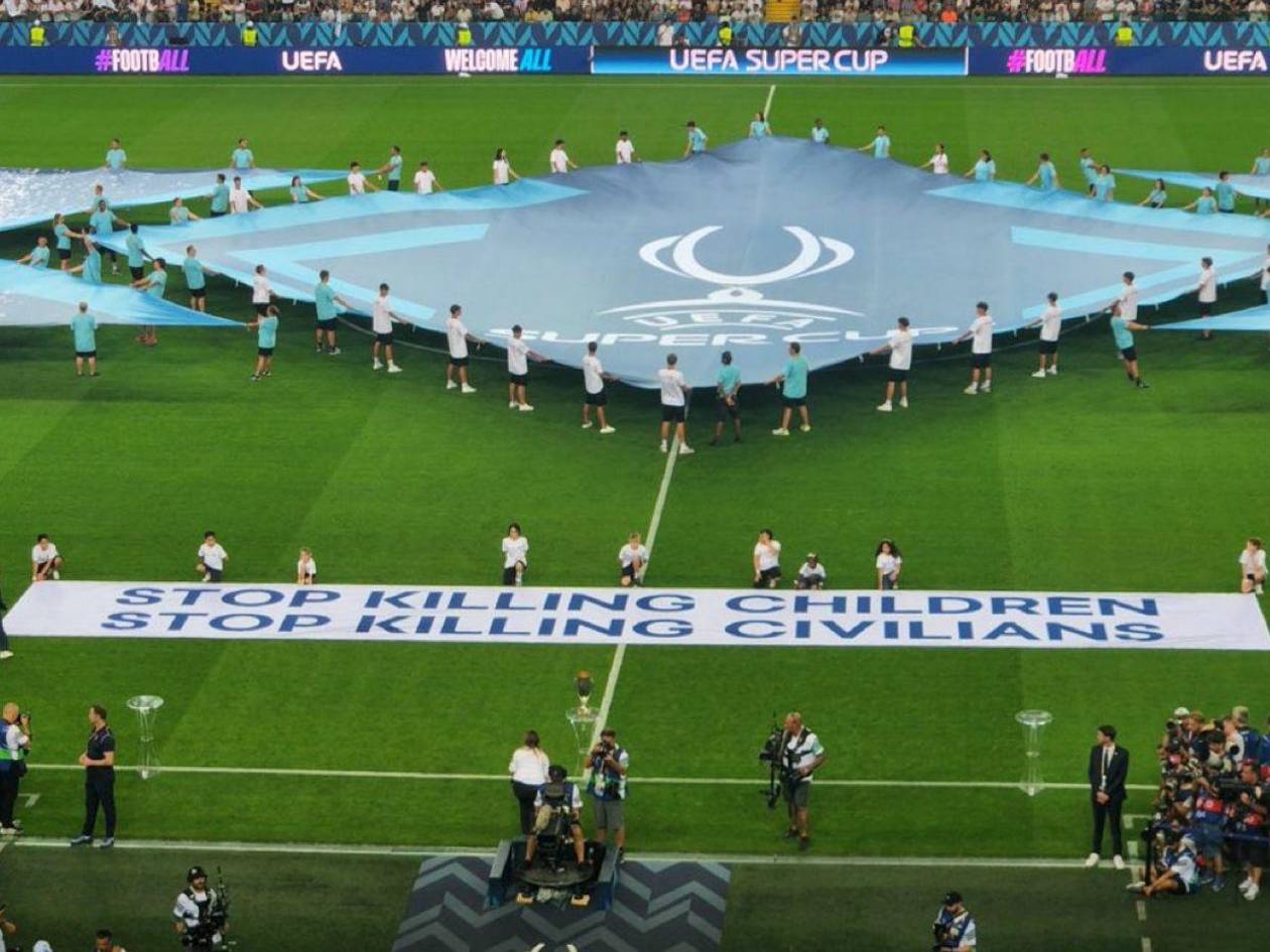 La UEFA manda un mensaje a Israel: Dejad de matar niños, dejad de matar civiles