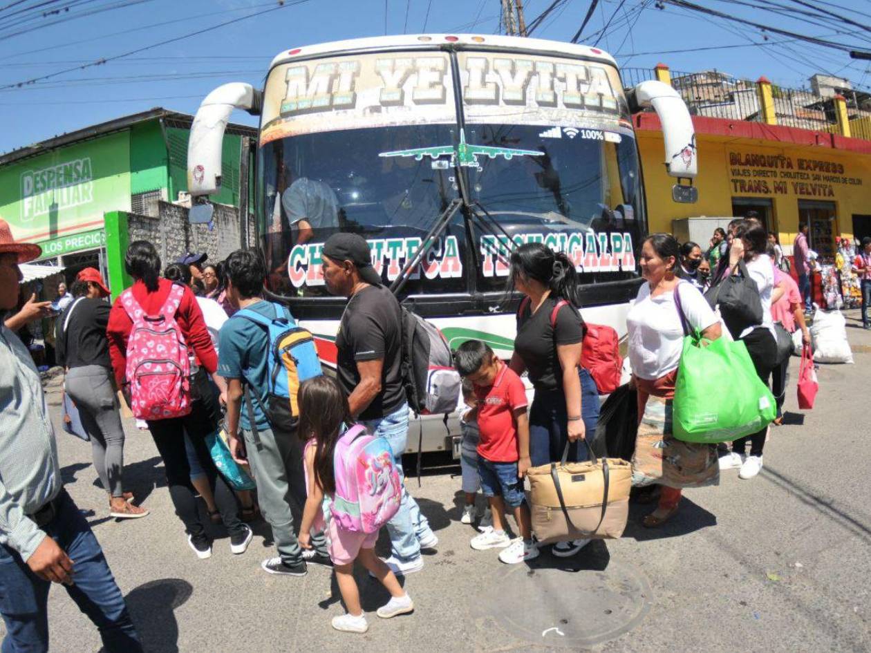 Feriado de Semana Santa moviliza a 500 mil personas desde Tegucigalpa
