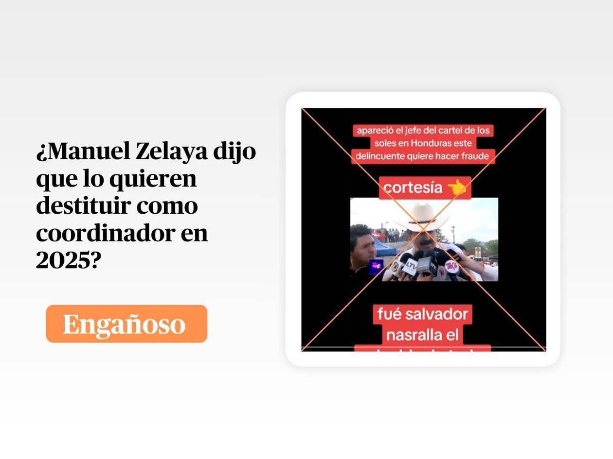 Video en el que Manuel Zelaya dice que ya no lo quieren como coordinador de Libre fue grabado en 2017