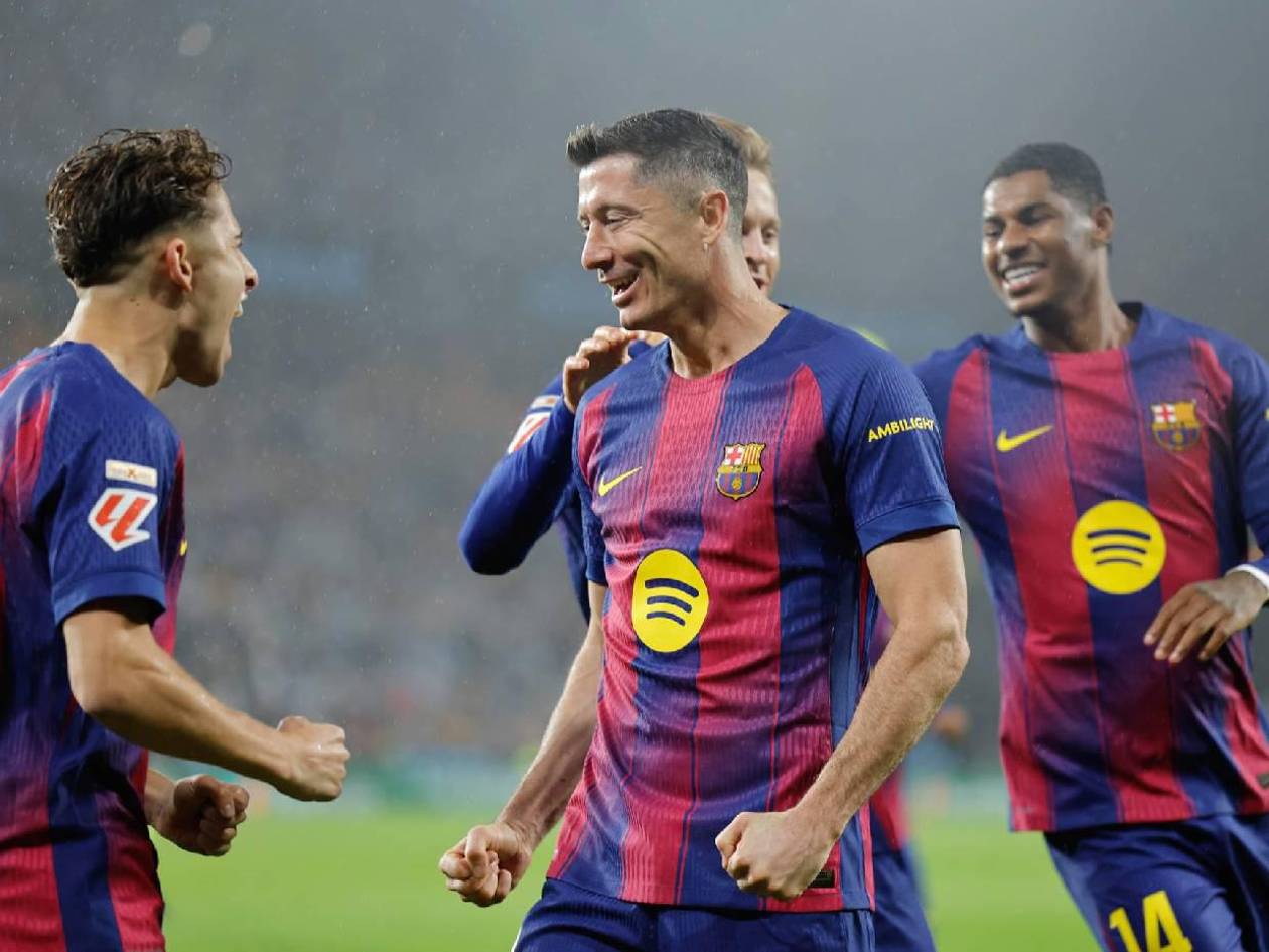 Lewandowski se despacha con hat-trick y le regale importante triunfo a Barcelona en LaLiga