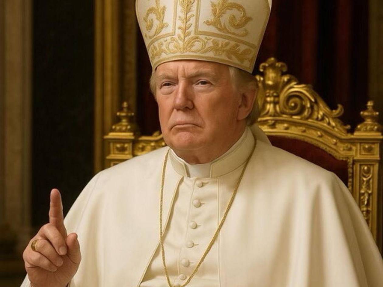 Trump publica foto vestido como papa generada por Inteligencia Artificial