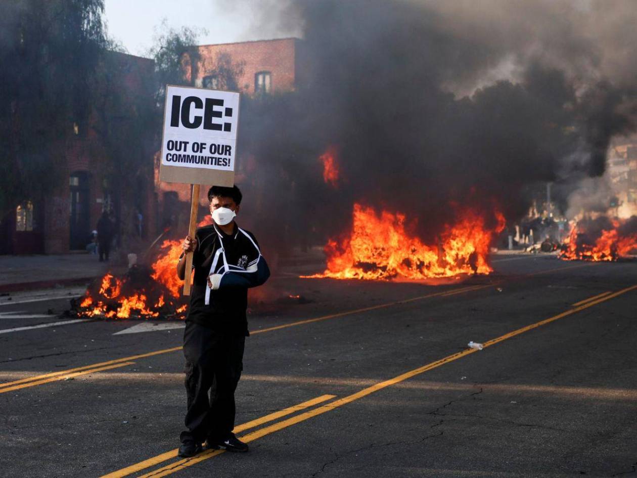 Toque de queda en Los Ángeles tras protestas por redadas migratorias