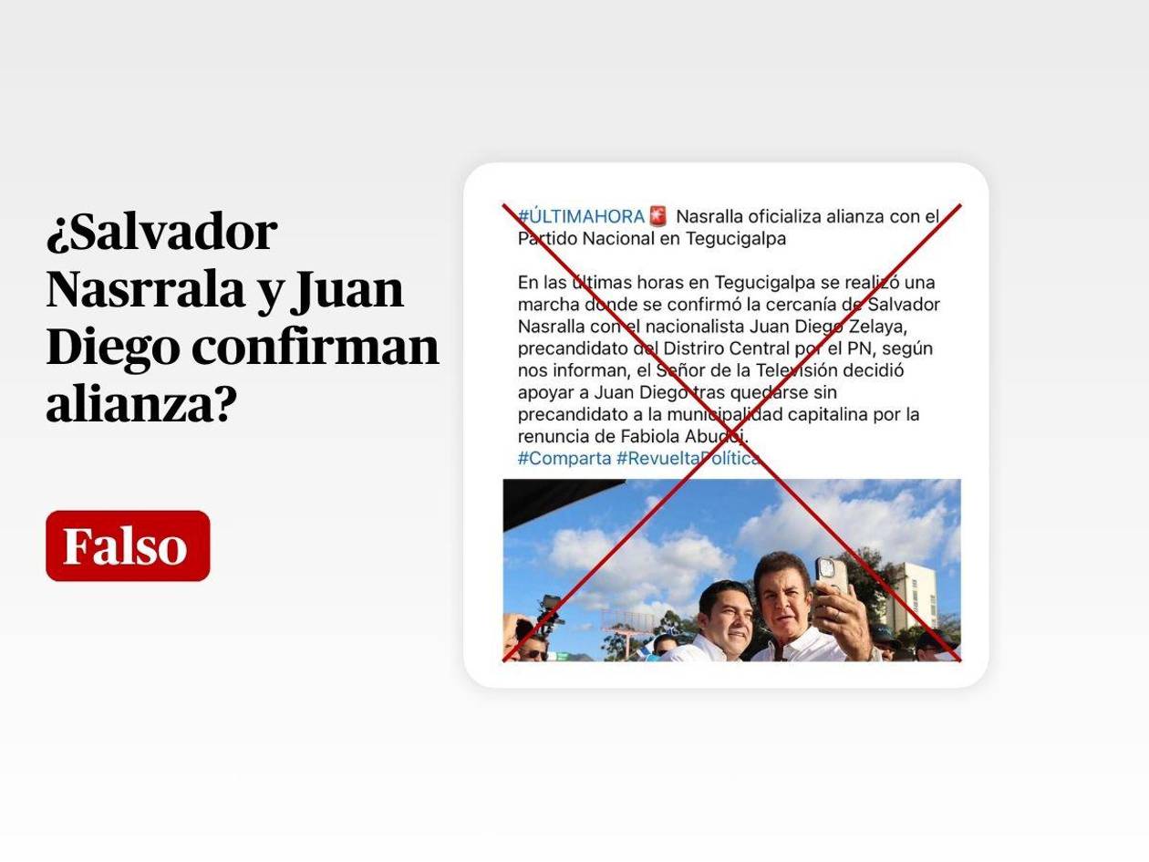 Foto de Nasralla y Juan Diego Zelaya fue por encuentro religioso, no por alianza electoral