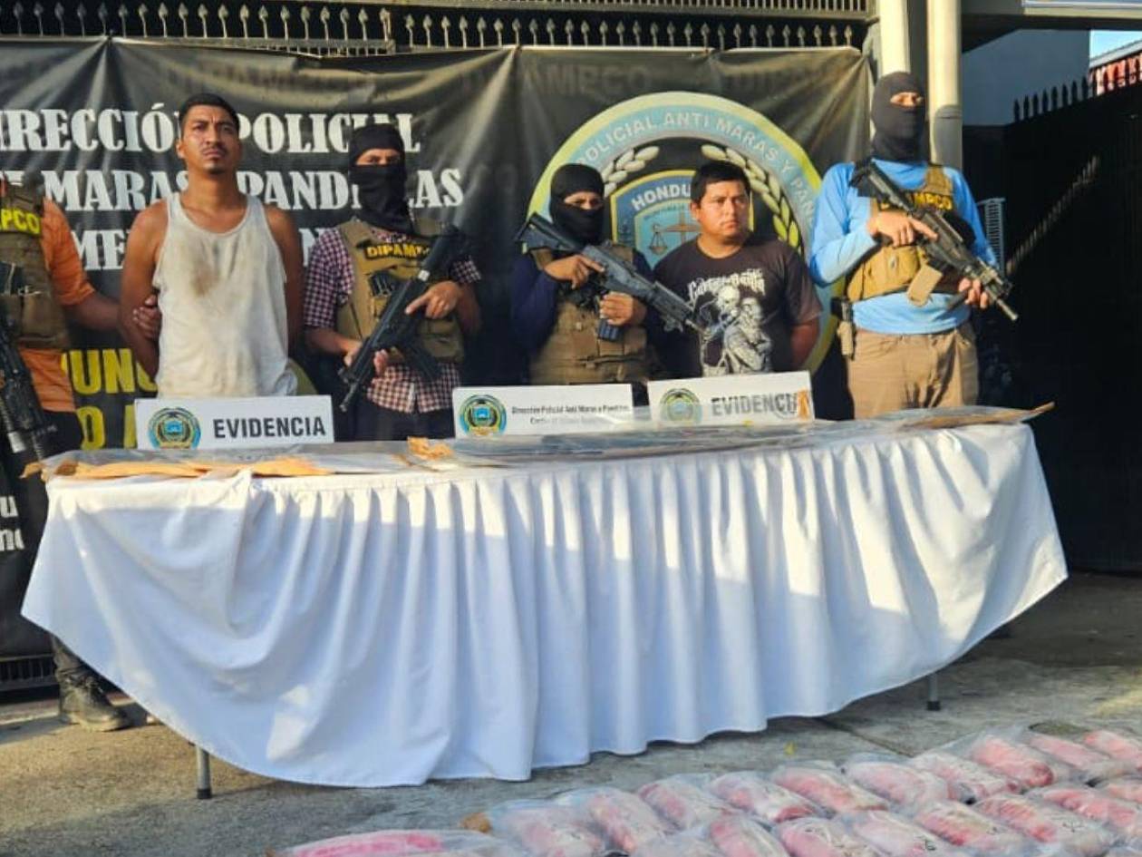 A La Tolva de Morocelí envían a pandilleros capturados con droga en Cofradía