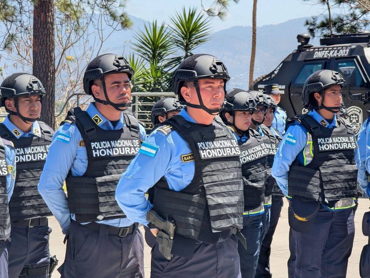 La Secretaría de Seguridad destina más de L61 millones en equipo táctico policial