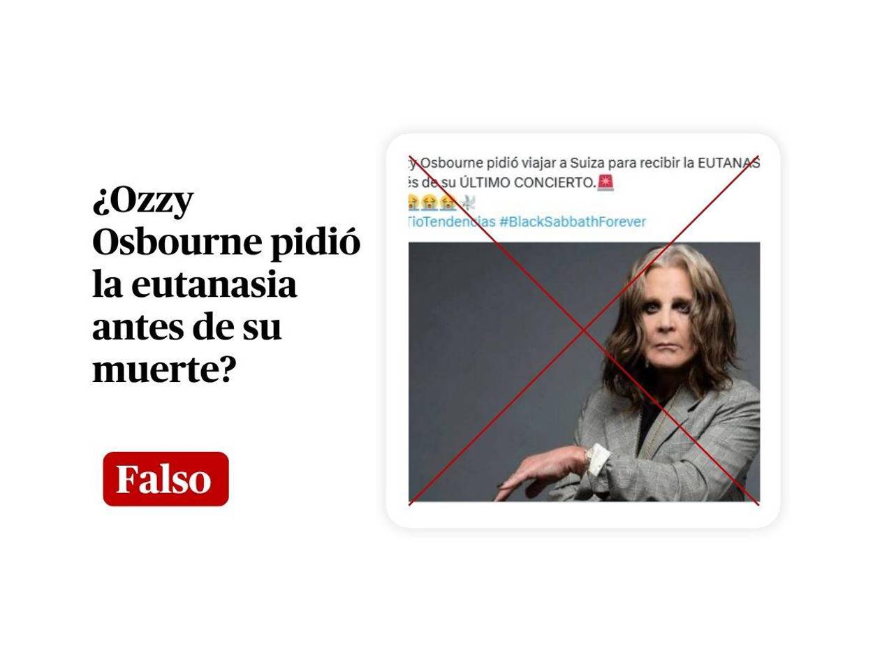 Ozzy Osbourne no pidió (antes de morir) la eutanasia en Suiza