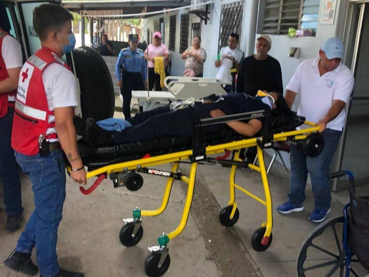 Cinco heridos deja choque de patrulla que iba al velorio de Kevin Pérez en Santa Bárbara