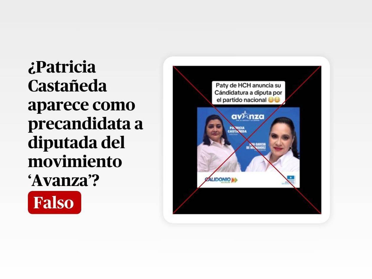 Es un montaje la imagen de Patricia Castañeda como precandidata a diputada por el movimiento de Ana García
