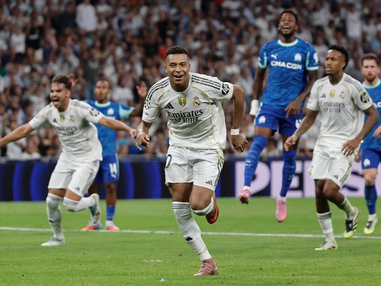 Real Madrid vence en polémico partido de Champions League al Olympique de Marsella