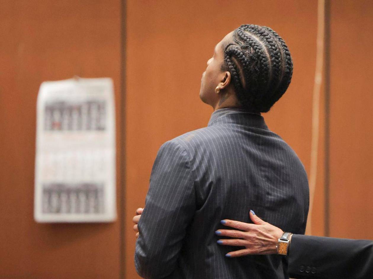 La reacción de A$AP Rocky tras conocer veredicto en su juicio