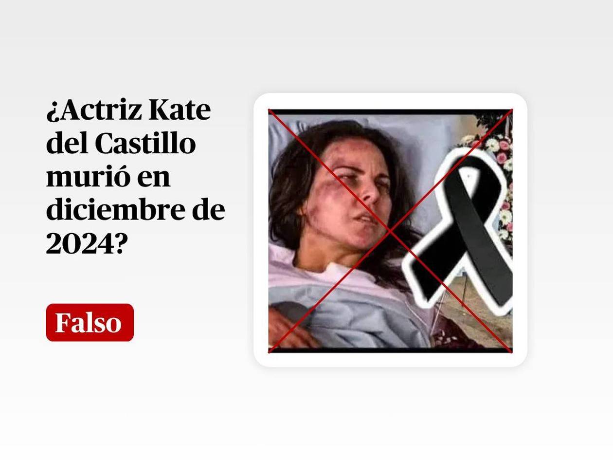 No, Kate del Castillo no murió en diciembre de 2024, es un bulo