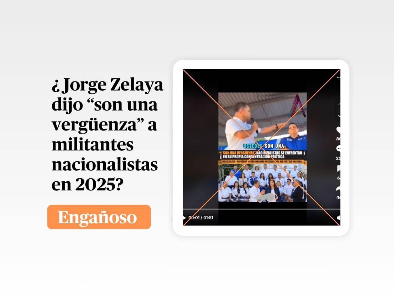 Video de Jorge Zelaya llamando “vergüenza” a sus militantes es de marzo de 2024, no reciente