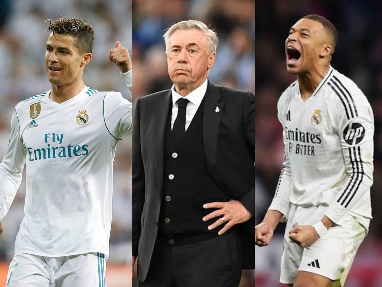 Ancelotti sorprende: Mbappé va a ser una leyenda del Real Madrid como Cristiano Ronaldo