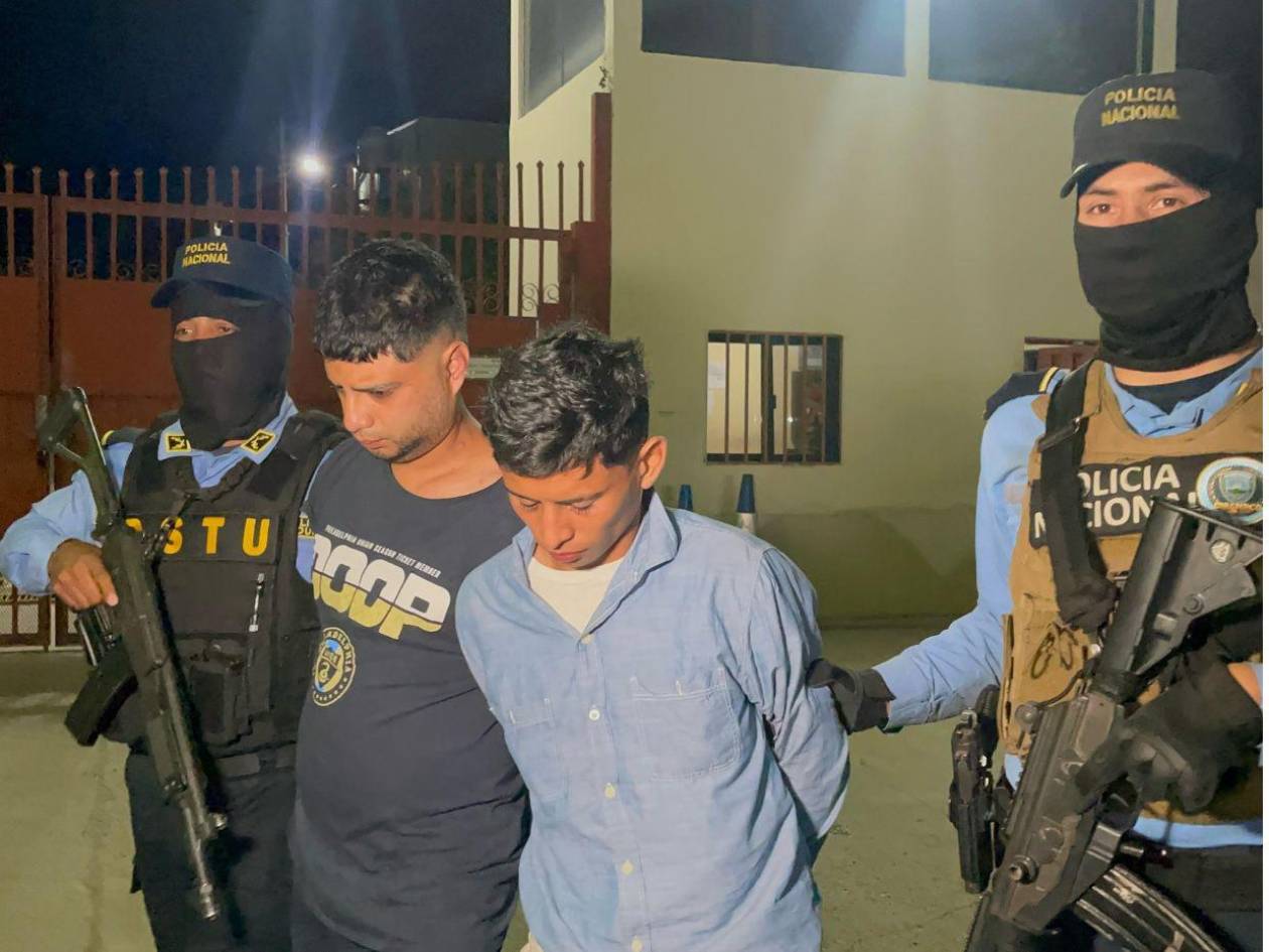 Cinco supuestos miembros de la Pandilla 18 capturados en el Distrito Central