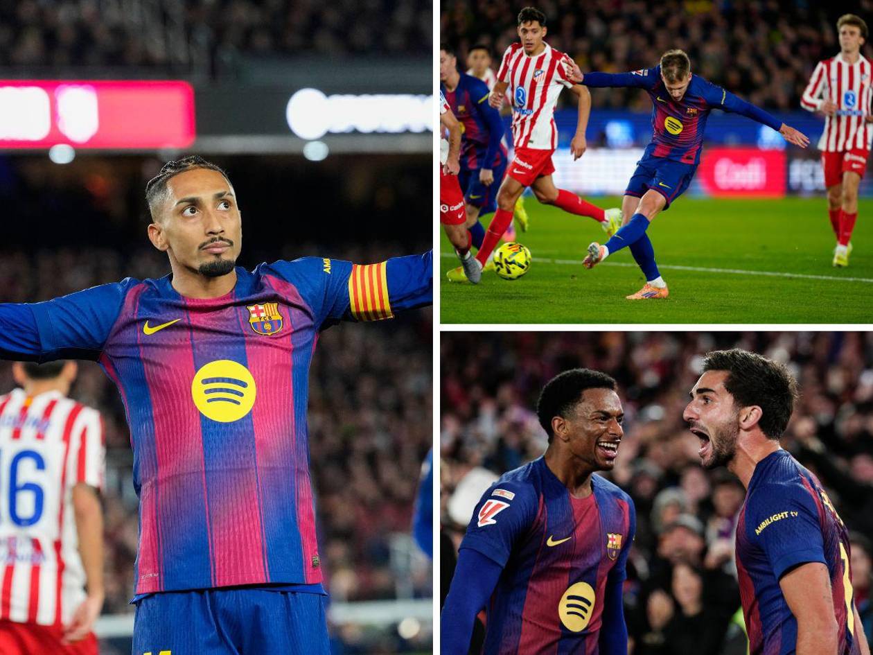 Barcelona remonta al Atlético de Madrid y se aleja como líder de LaLiga