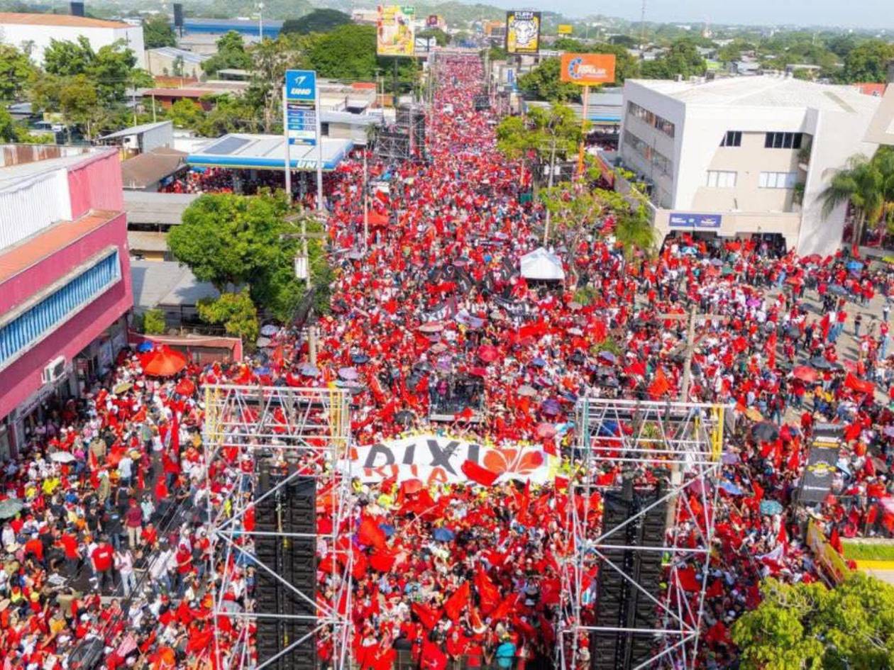 Libre dice que fueron 100 mil asistentes a marcha en SPS; oposición calcula 25 mil