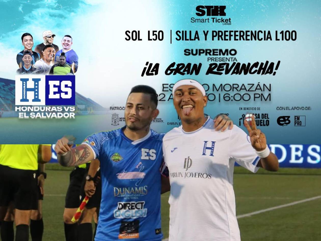 ¿Cómo comprar los boletos para el partido de tiktokers Honduras vs El Salvador en línea?