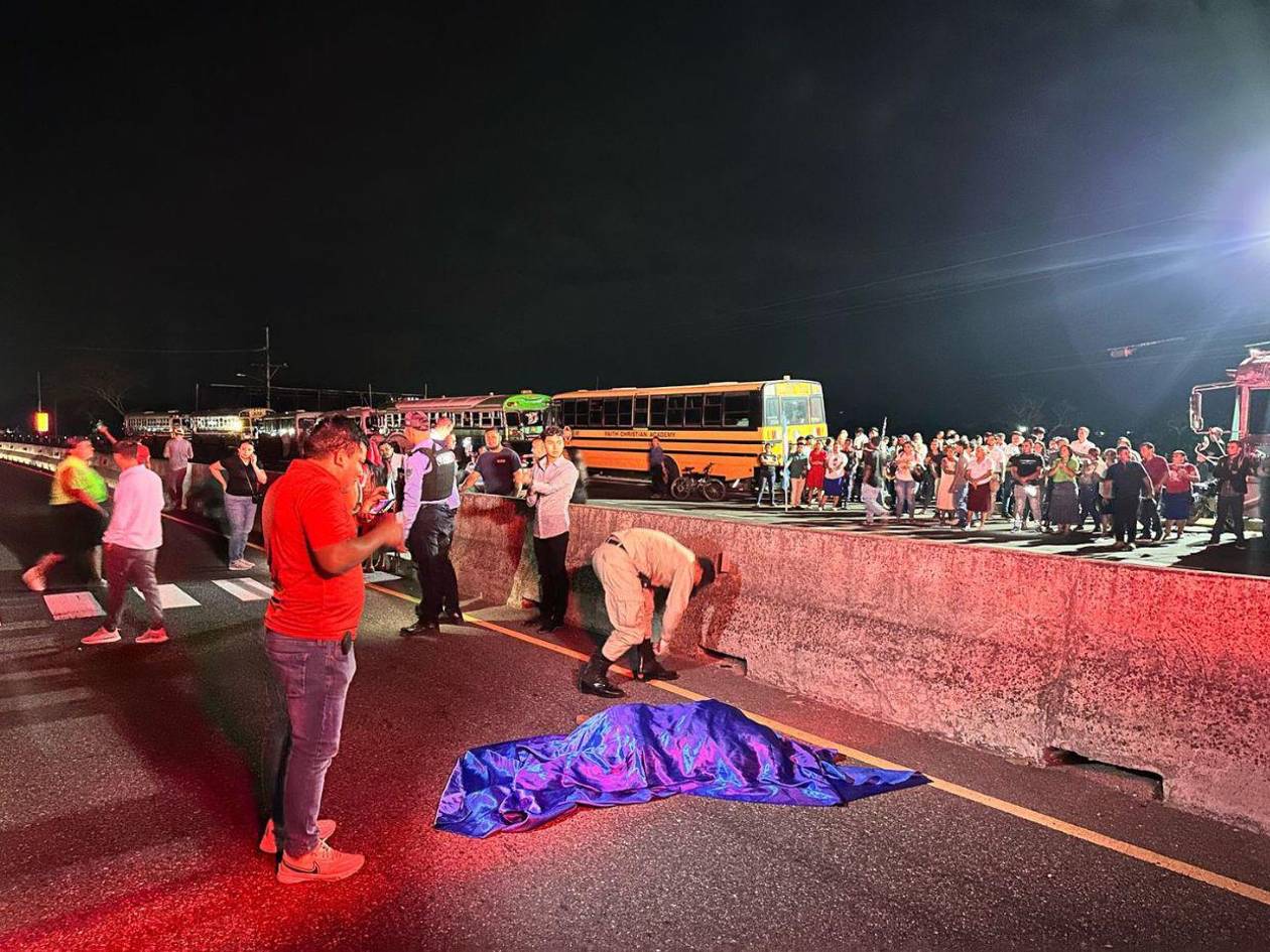 Mujer muere atropellada en La Barca, Santa Cruz de Yojoa